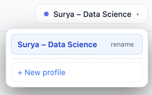 SmartCV Active Profile