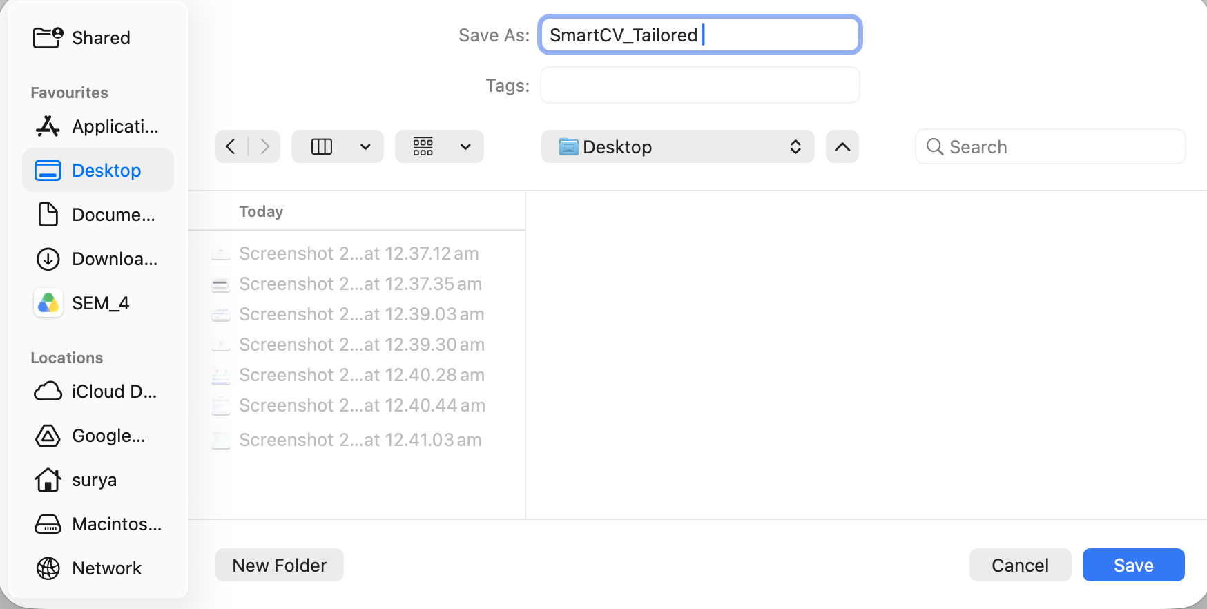 SmartCV DOCX Export